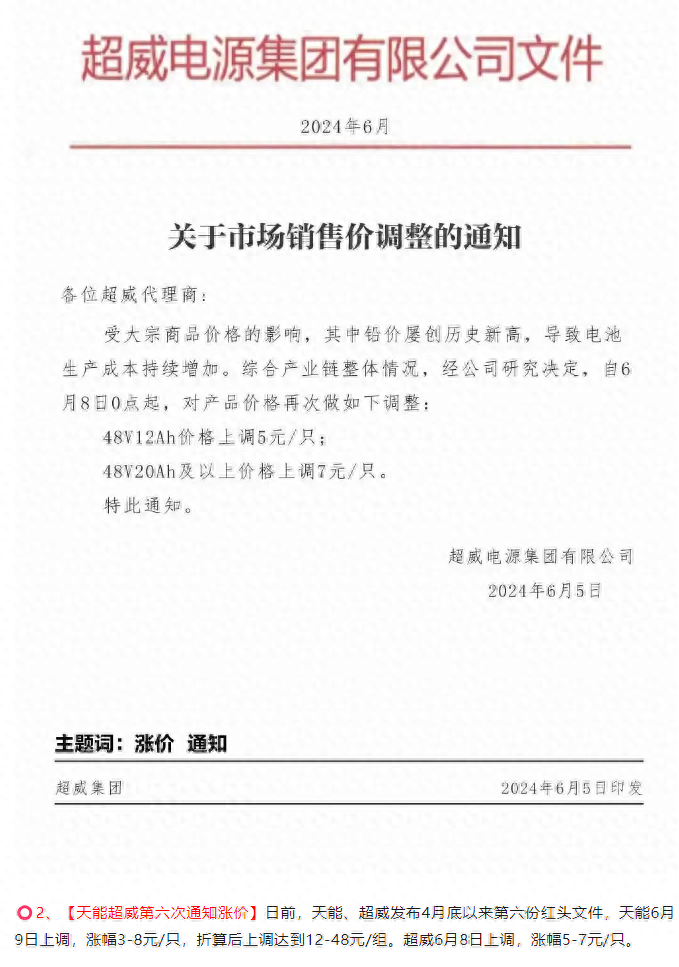 电动车青睐的铅酸电池，一个多月涨六次，还会继续涨吗？答案来了